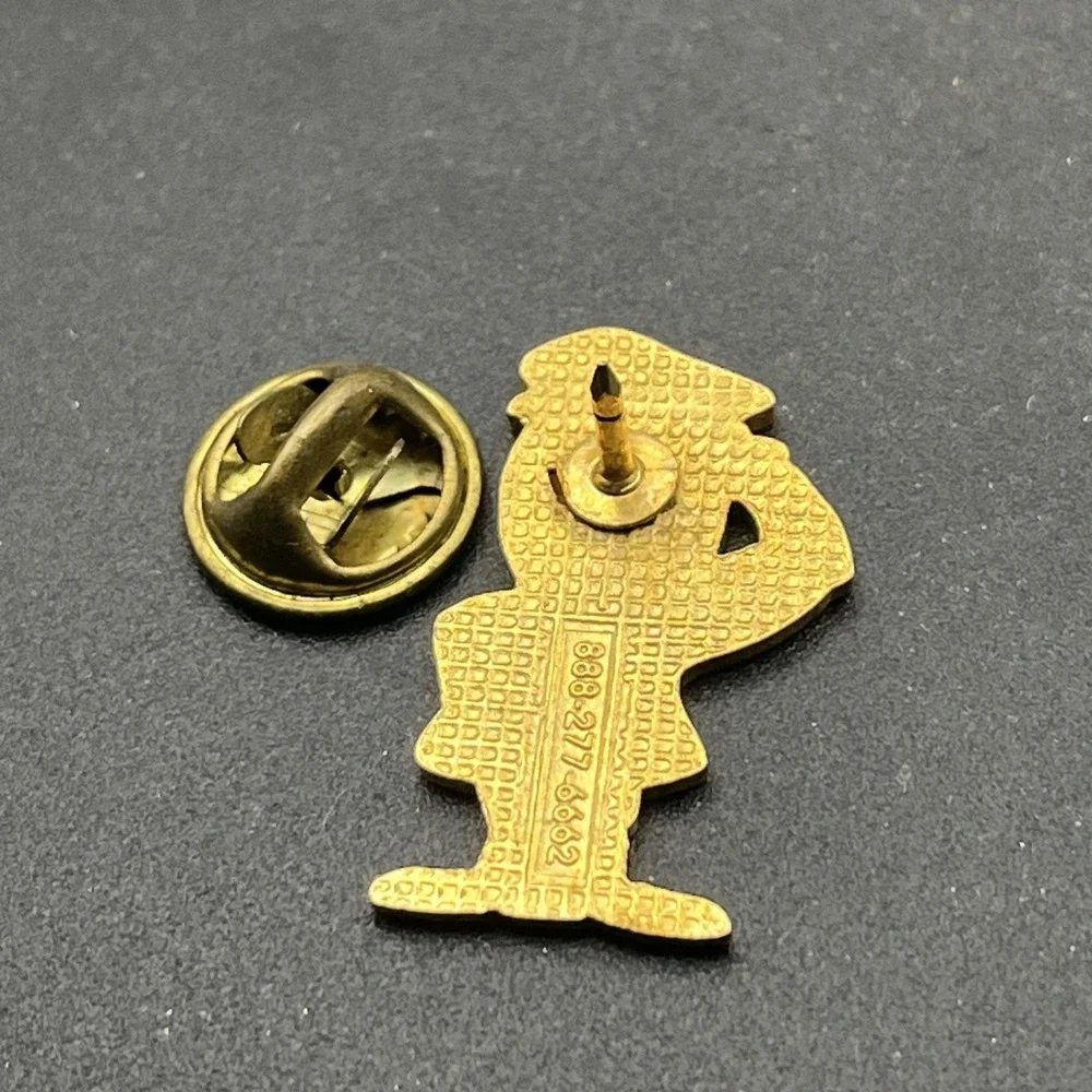 Walmart Smiley Mascot Soldier General Army Military Lapel Hat Pin‎